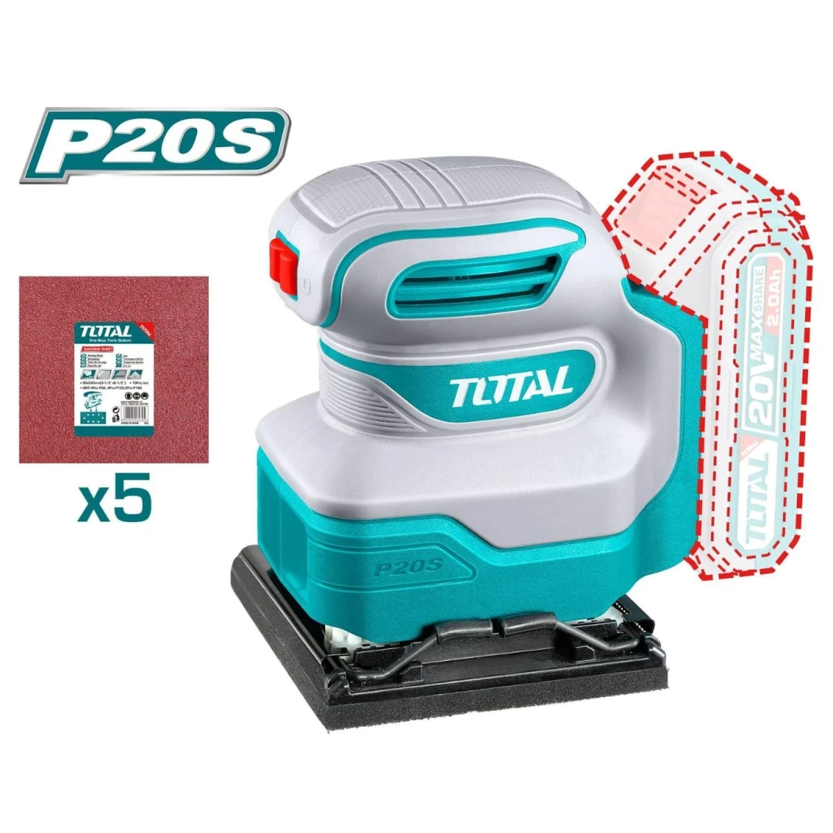 TCKLI2098 Combo industrial 9 piezas + maletín total 9