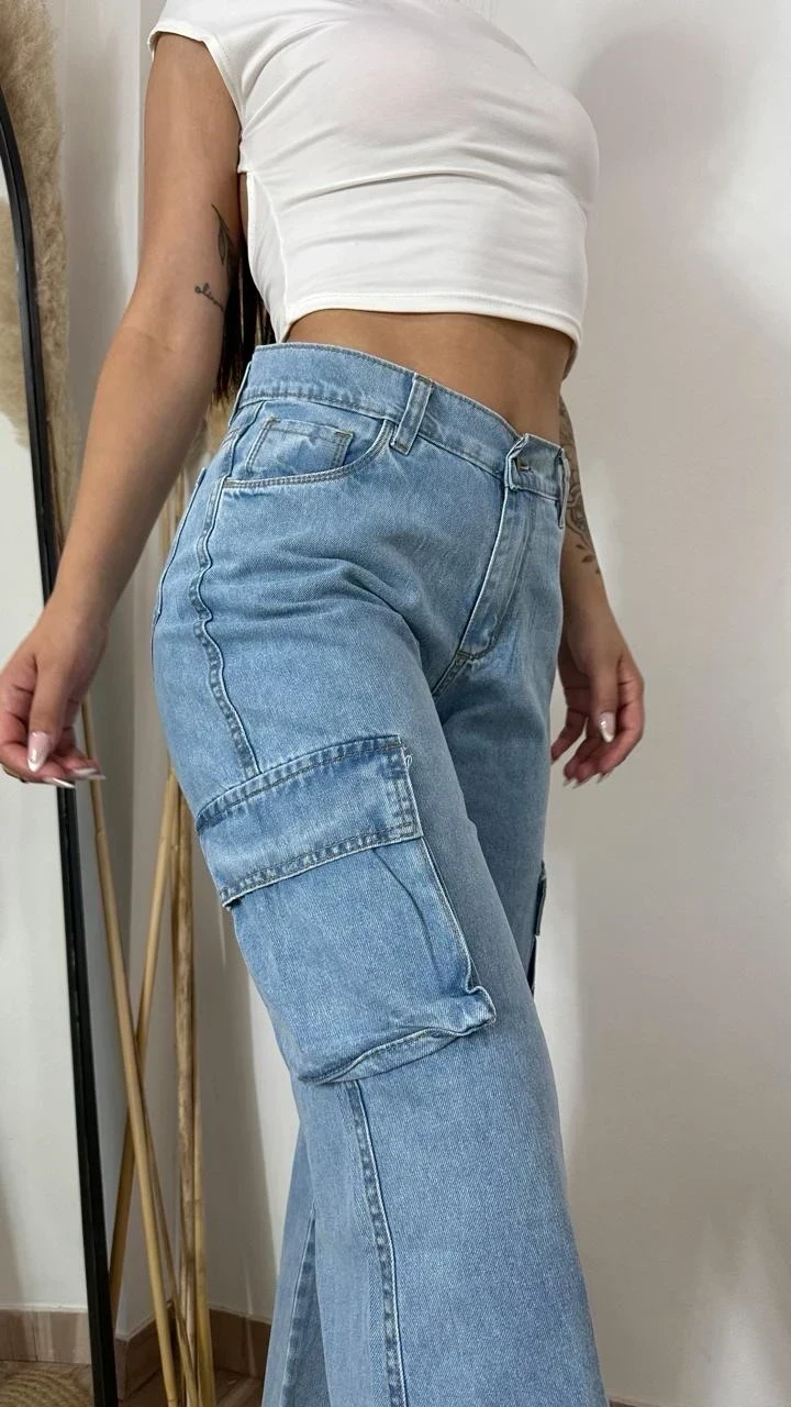 Jeans wide cargo