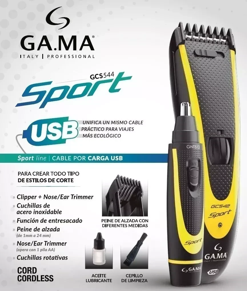 CORTADORA DE PELO GAMA SPORT ITALY