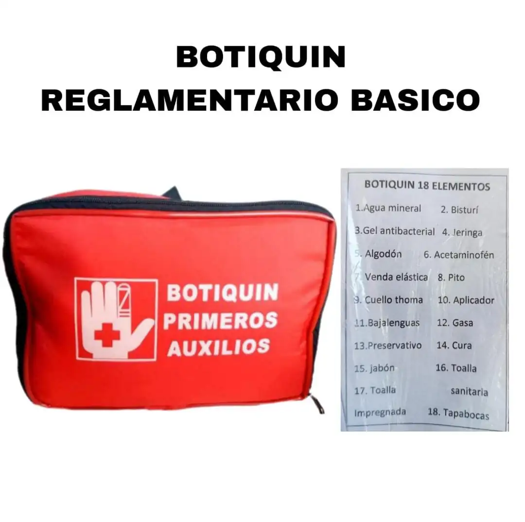 Botiquín reglamentario 18 elementos  2