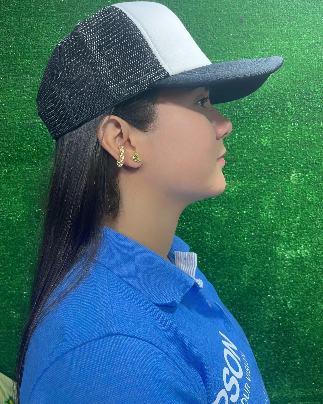 Gorra En Malla Frente Blanco 7