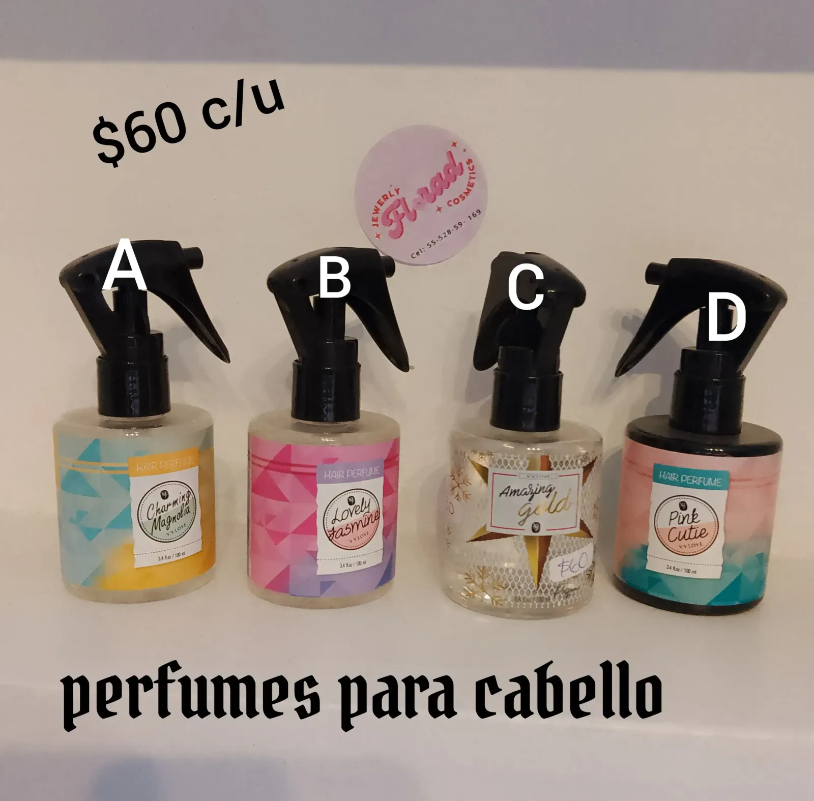 Perfume para el cabello