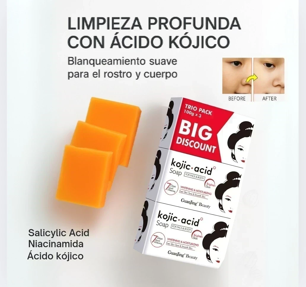 Jabón de ácido kójico pack de 2 ☺️✨💖