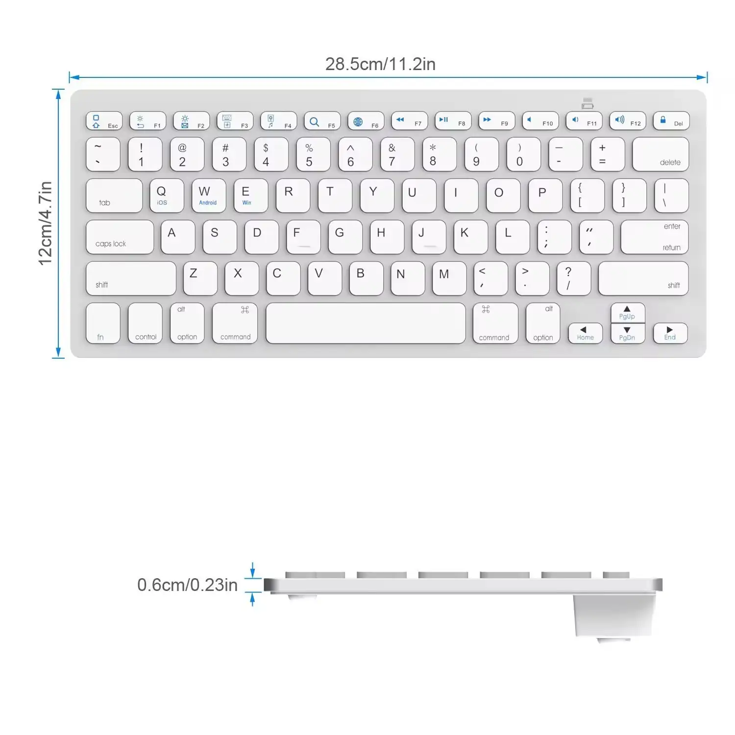 TECLADO BLUETOOTH NEGRO MOD: KB1280 4