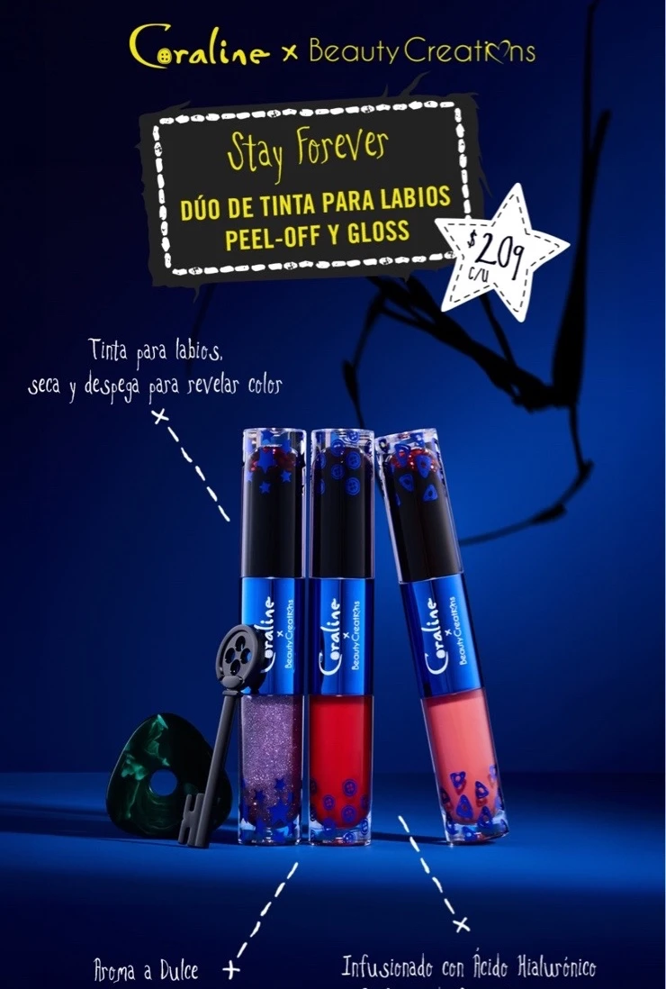 Tinta y gloss Coraline xbeauty creations