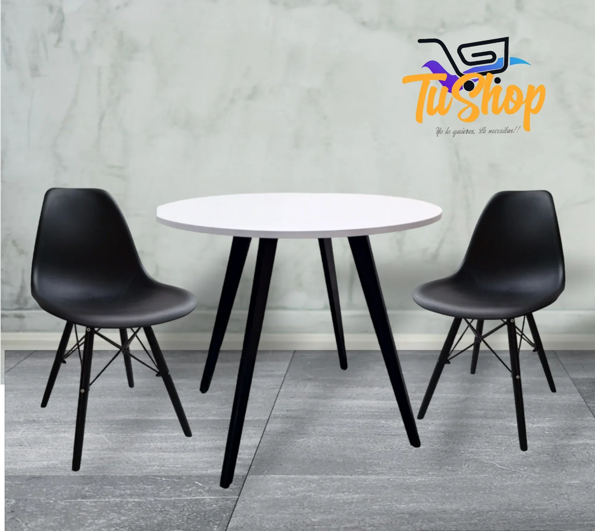 Juego Comedor Nordico 2 Puestos 