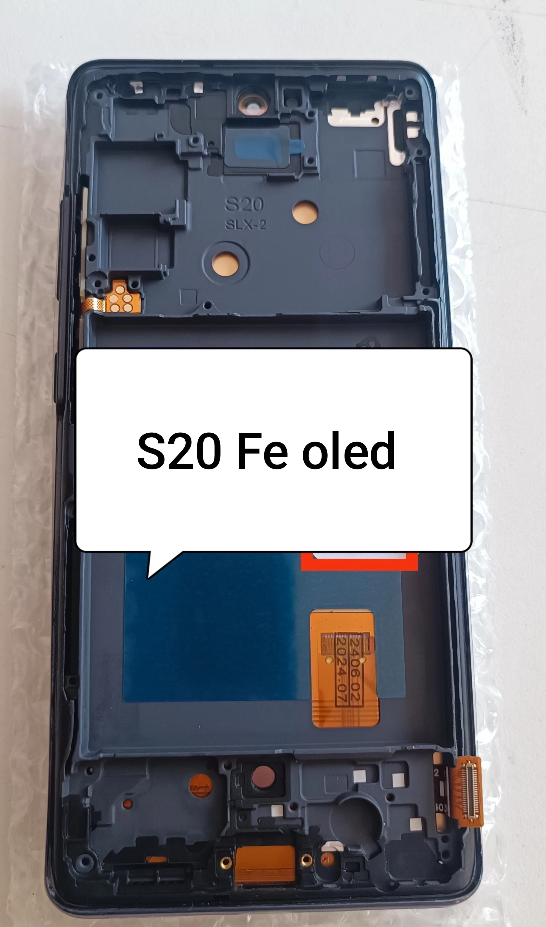 Mod S20Fe, calidad oled c marco 
