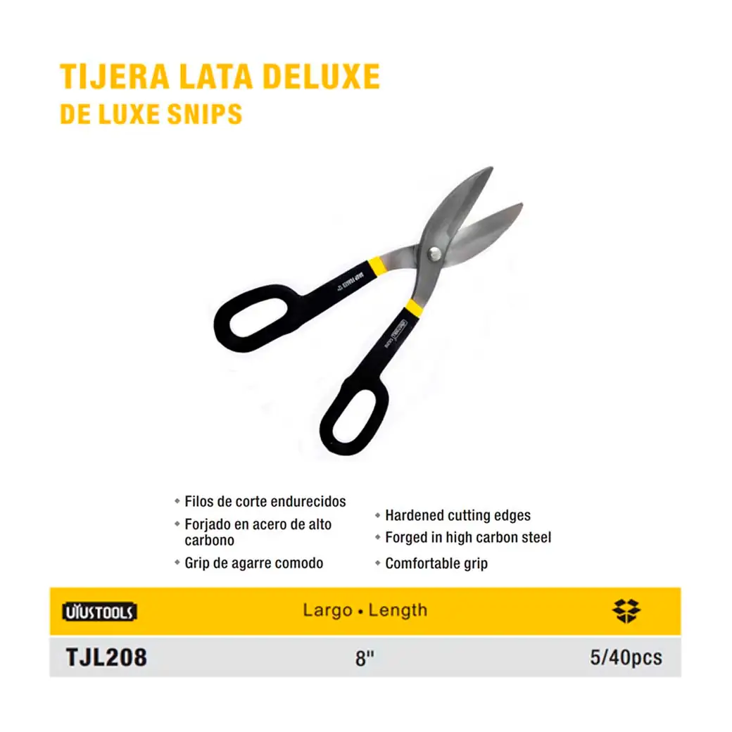 TIJERA HOJALATERA UYUST 8"