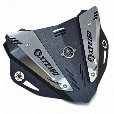 AC Xtz 150 cupula acero negro cromado ZOE