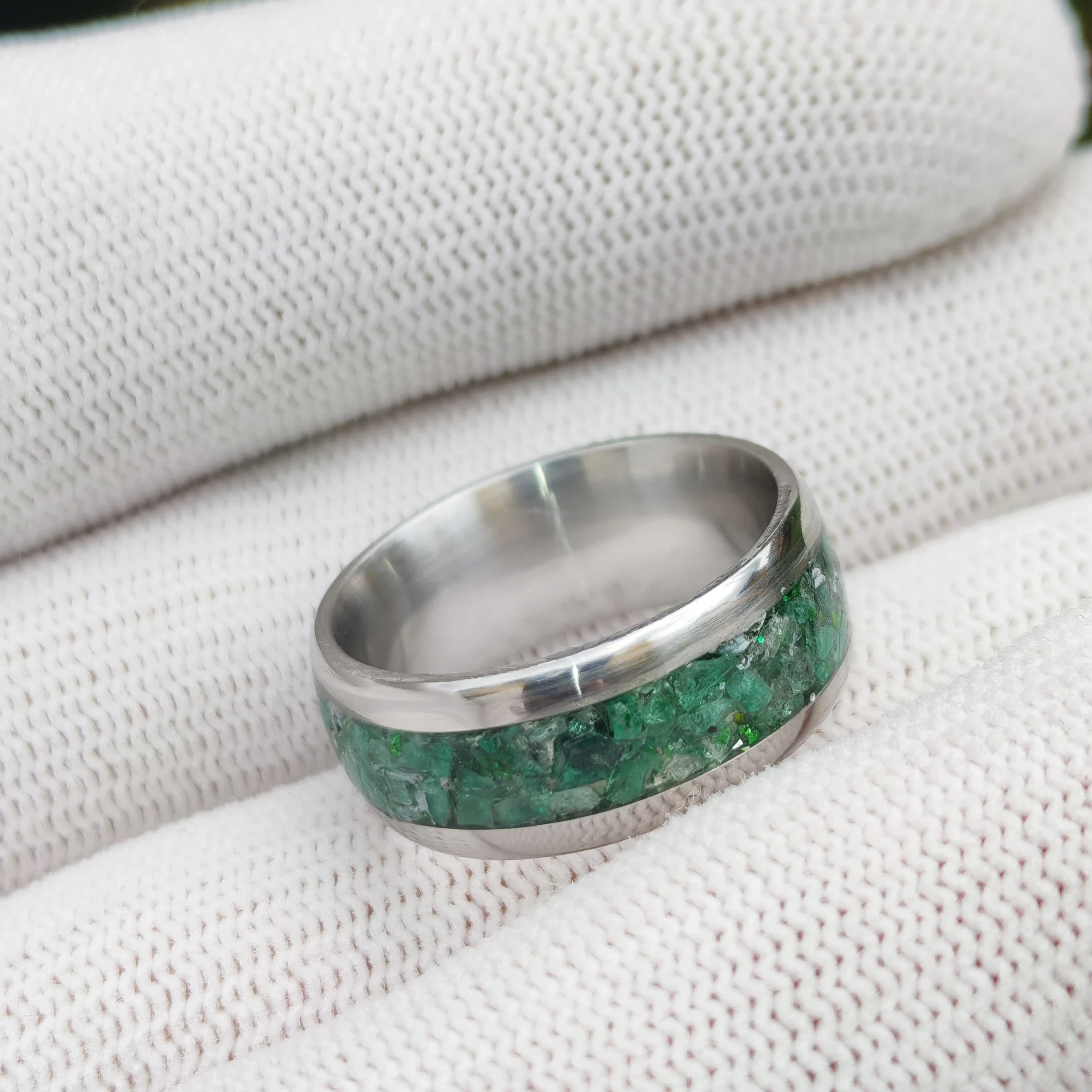 Anillo de Esmeraldas Naturales Genuinas  3