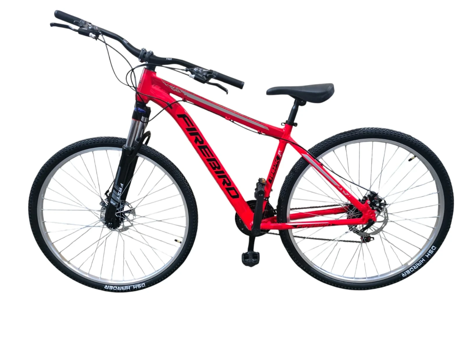 BICICLETA FIREBIRD ROJO/NEGRO ROD 29 TALLE 18 M 21 CAMBIOS CUADRO ALUMINIO HAWK