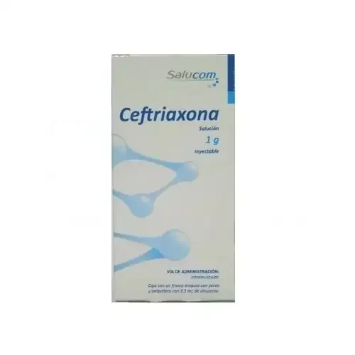 Ceftriaxona iv 1g (Salucom)
