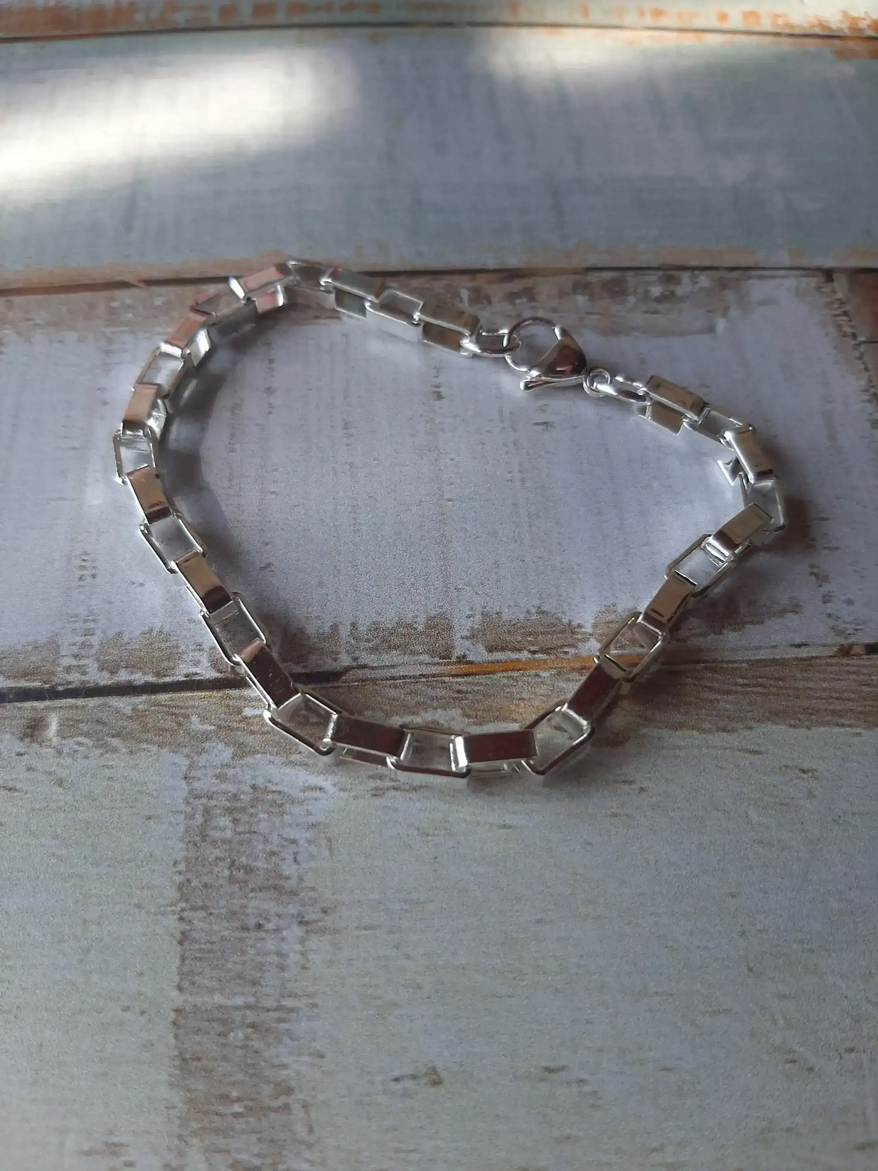 Pulsera acero blanco 