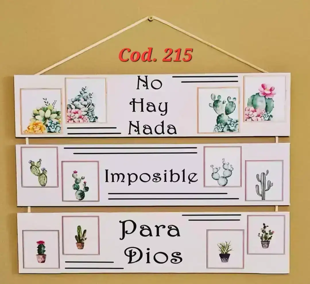 Cuadro chico x 3. Cód. 215
