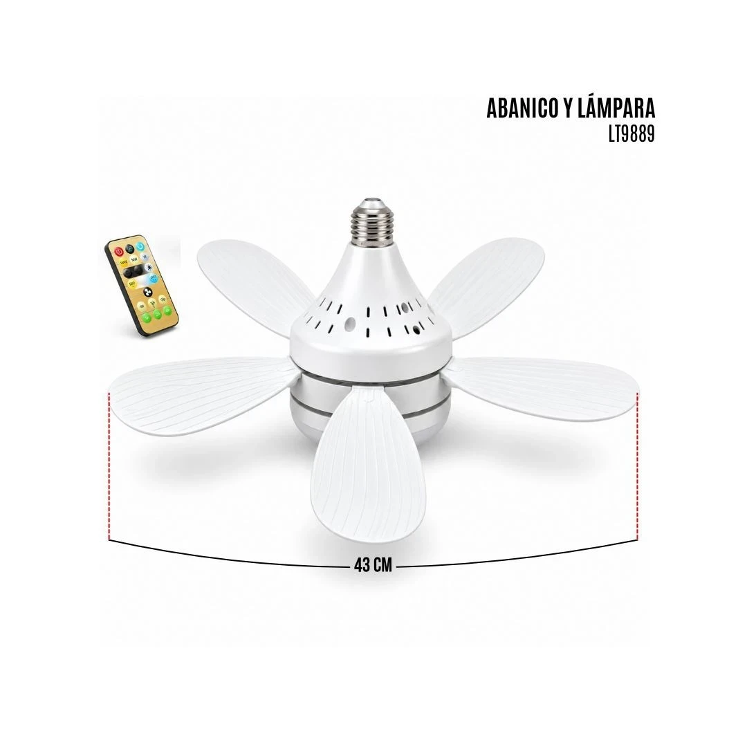Lámpara Ventilador 2 en 1 Eurolite LT9889 3
