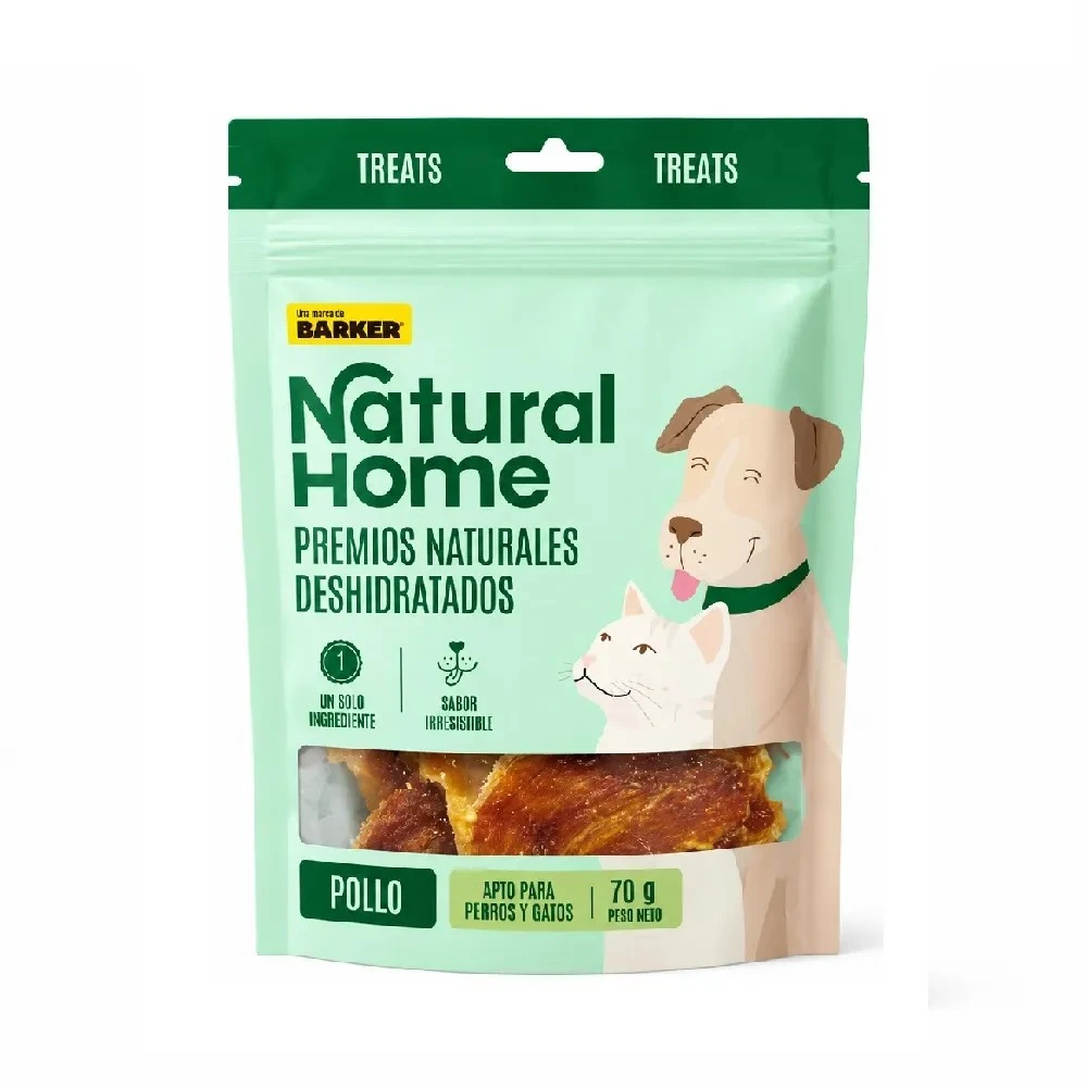 Snack Pollo Deshidratado Para Mascotas Perros X 70 Gramos Natural Home