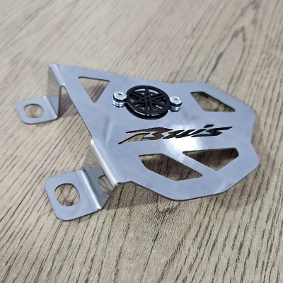 BWS 125 - X Protector de mordaza caliper acero cromado logo 3d negro ML