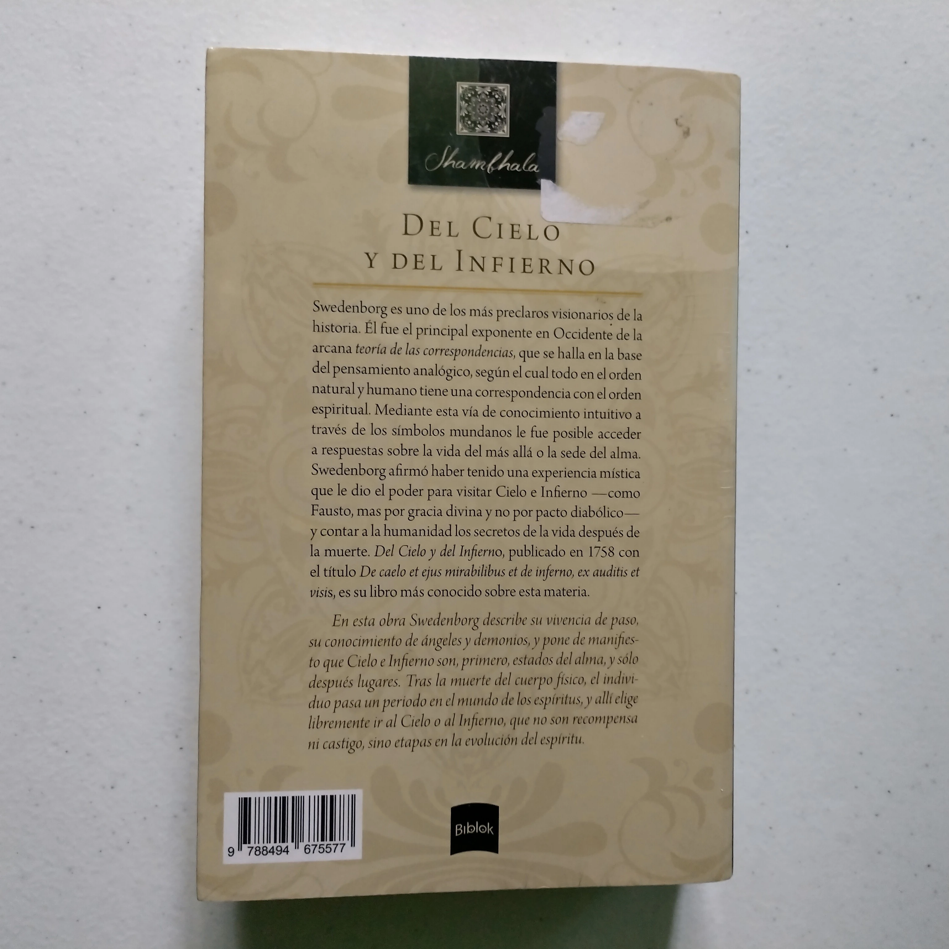 Del cielo y del infierno, Emanuel Swedenborg, nuevo. 2