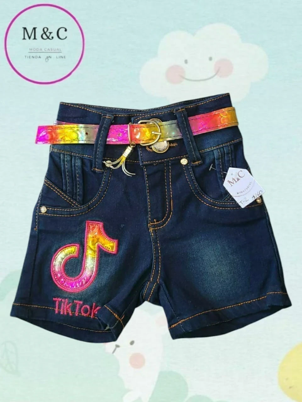 Short mezclilla 2 años