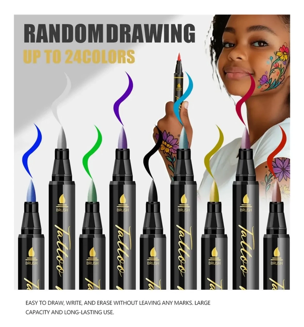 Plumones para Tatuaje Temporal - Set de 12 Color 7