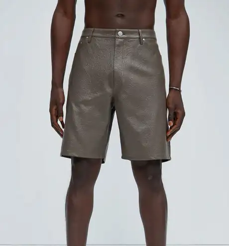 Riker Faux Leather Shorts - 32/34 2