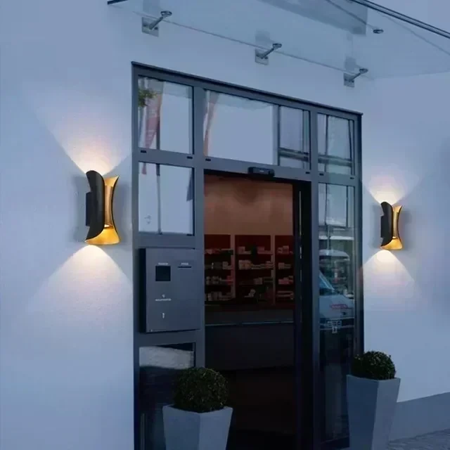 APLIQUE PARED LED CORBATIN NEGRO+DORADO 10W 3