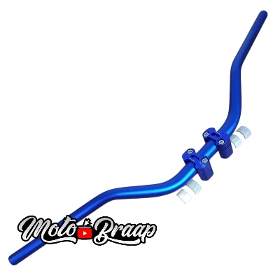 Azul manubrio Rizoma 78,5 cm con bases DT 125 - XTZ 150 - XTZ 125 - XTZ 250 - DR 150 - XR 150 - MRX 150 - TTR 150