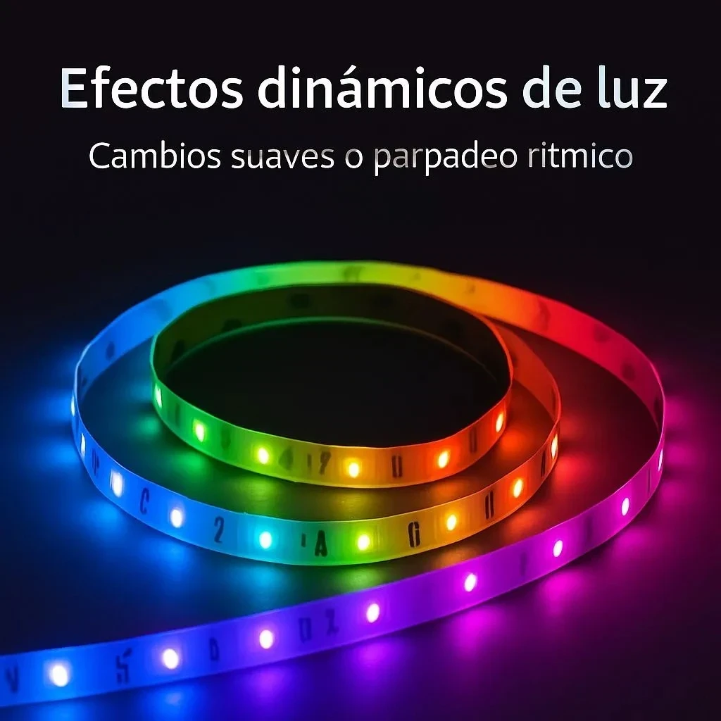 Tira Luces Led 5 mts Electrica Control Remoto 3