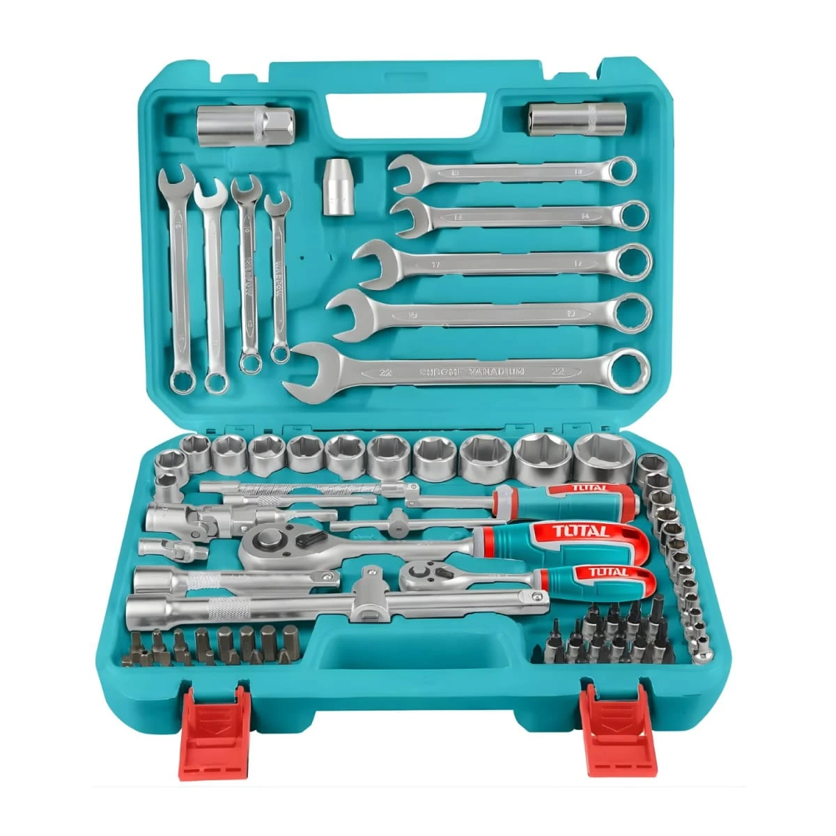 Set de herramientas con ratchet 82pzs total 3