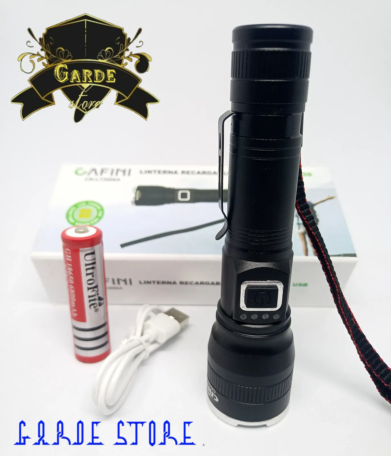 Linterna tactica cafini 8000wat  4