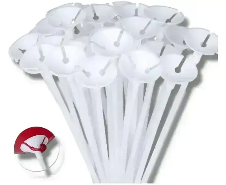 Palitos para globo con sujetador x 25 unidades 