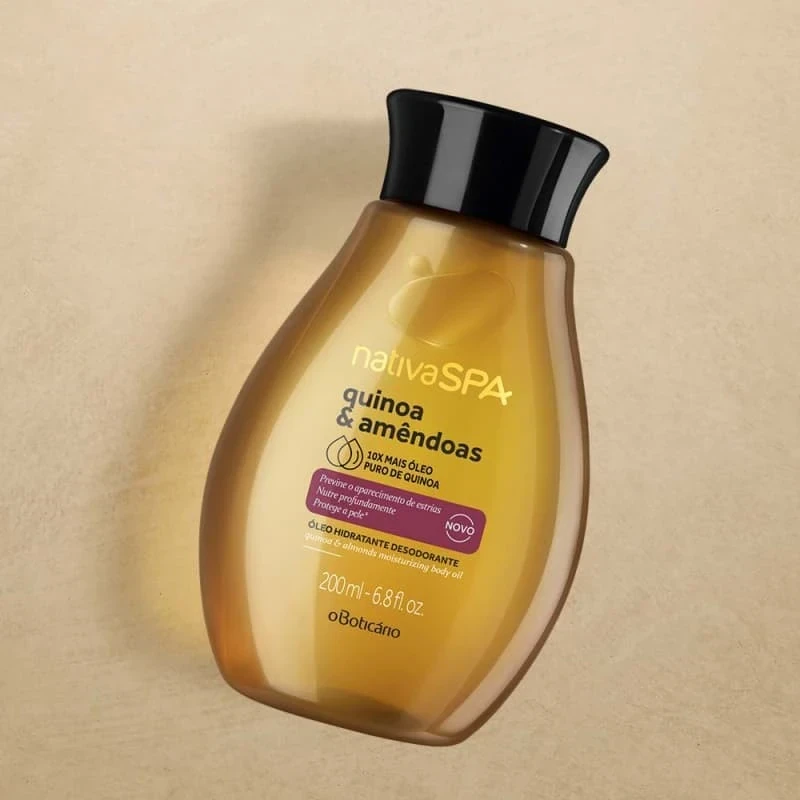 Nativa SPA Aceite Corporal Quinoa & Almendras, 200ml