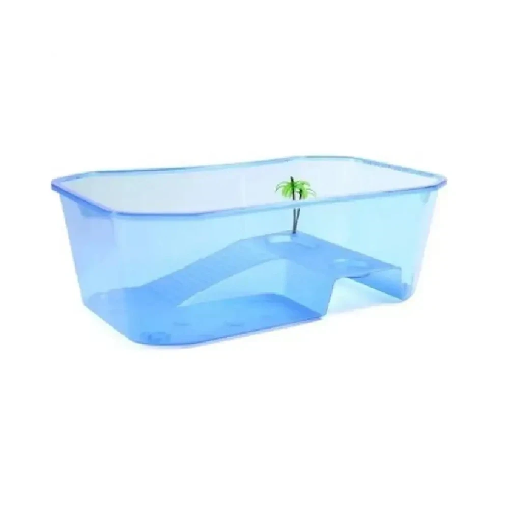 Tortuguero de plástico con rampa 