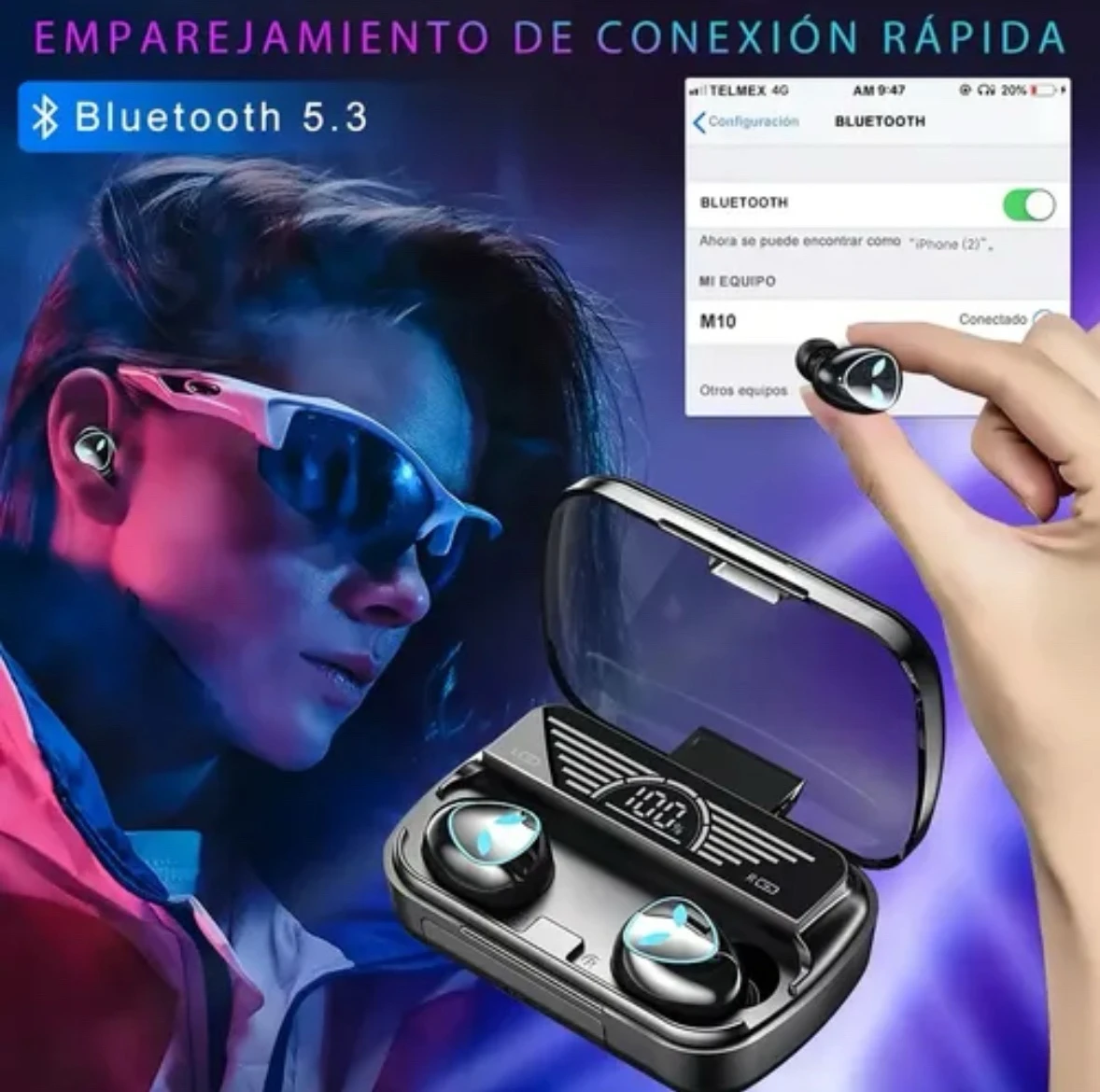 Audífonos Bluetooth 5.4 Buytiti ST-W132 - Edición Gaming - 800mAh 7