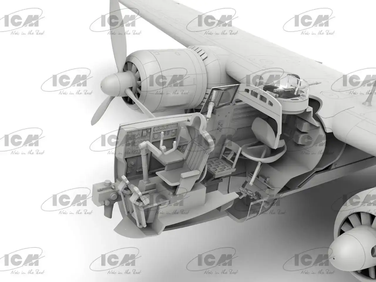 1/48 ICM Dornier Do 217K-1 WWII German Bomber 4