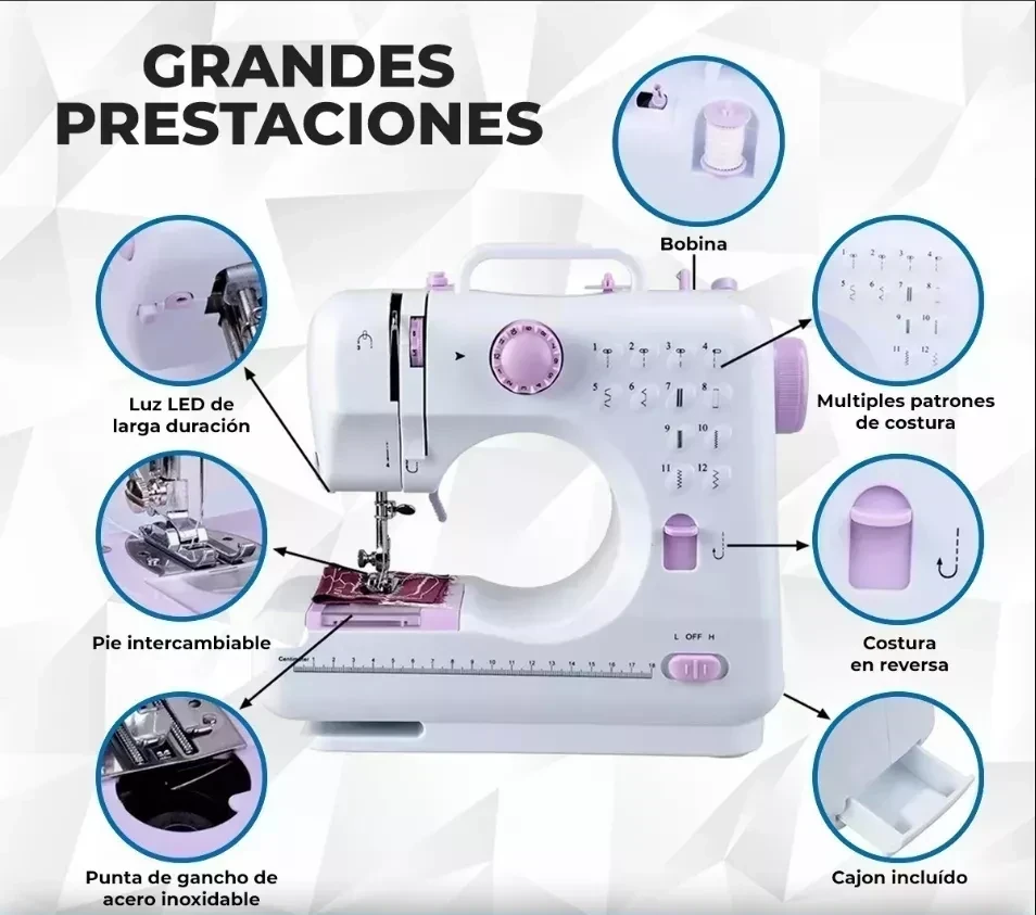 Máquina de coser con luz Suono  2
