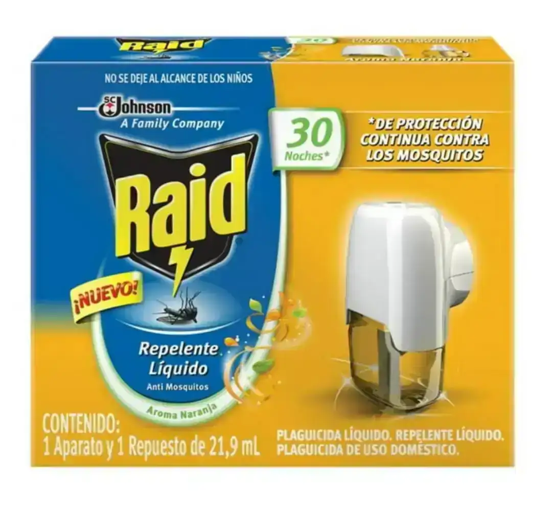 Raid eléctrico líquido repelente de mosquitos 