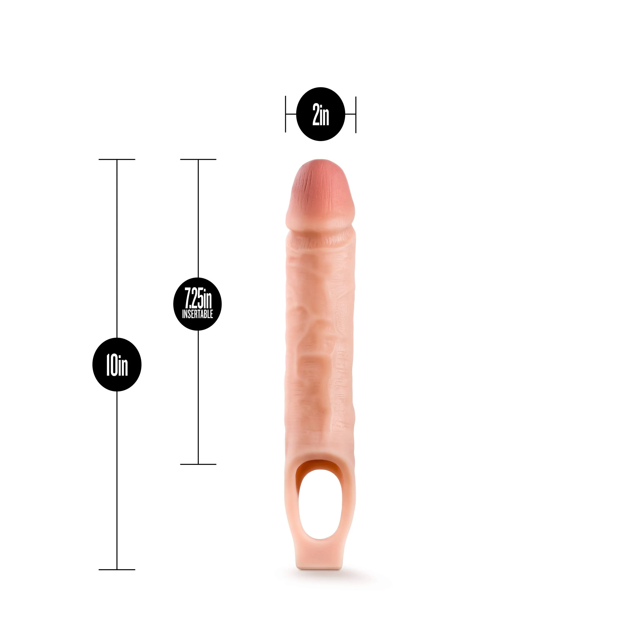 Performance – 10 Inch Cock Sheath Penis Extender – Vanilla 2