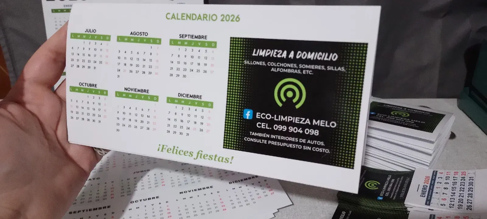 Calendario de escritorio grande pack por 10 unidades 
