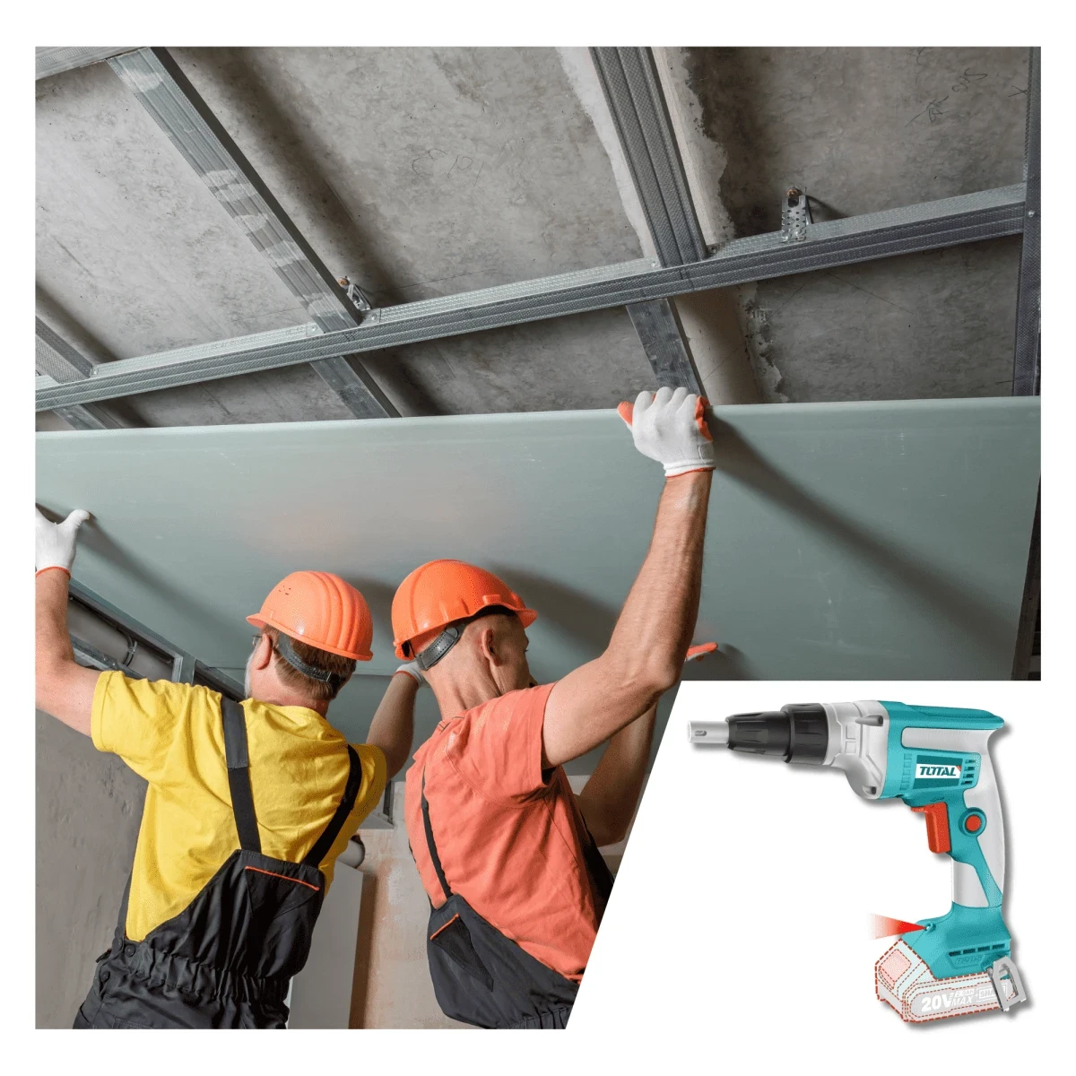 TDSLI204200 Atornillador de drywall 20v + bateria 2ah y cargador total 7