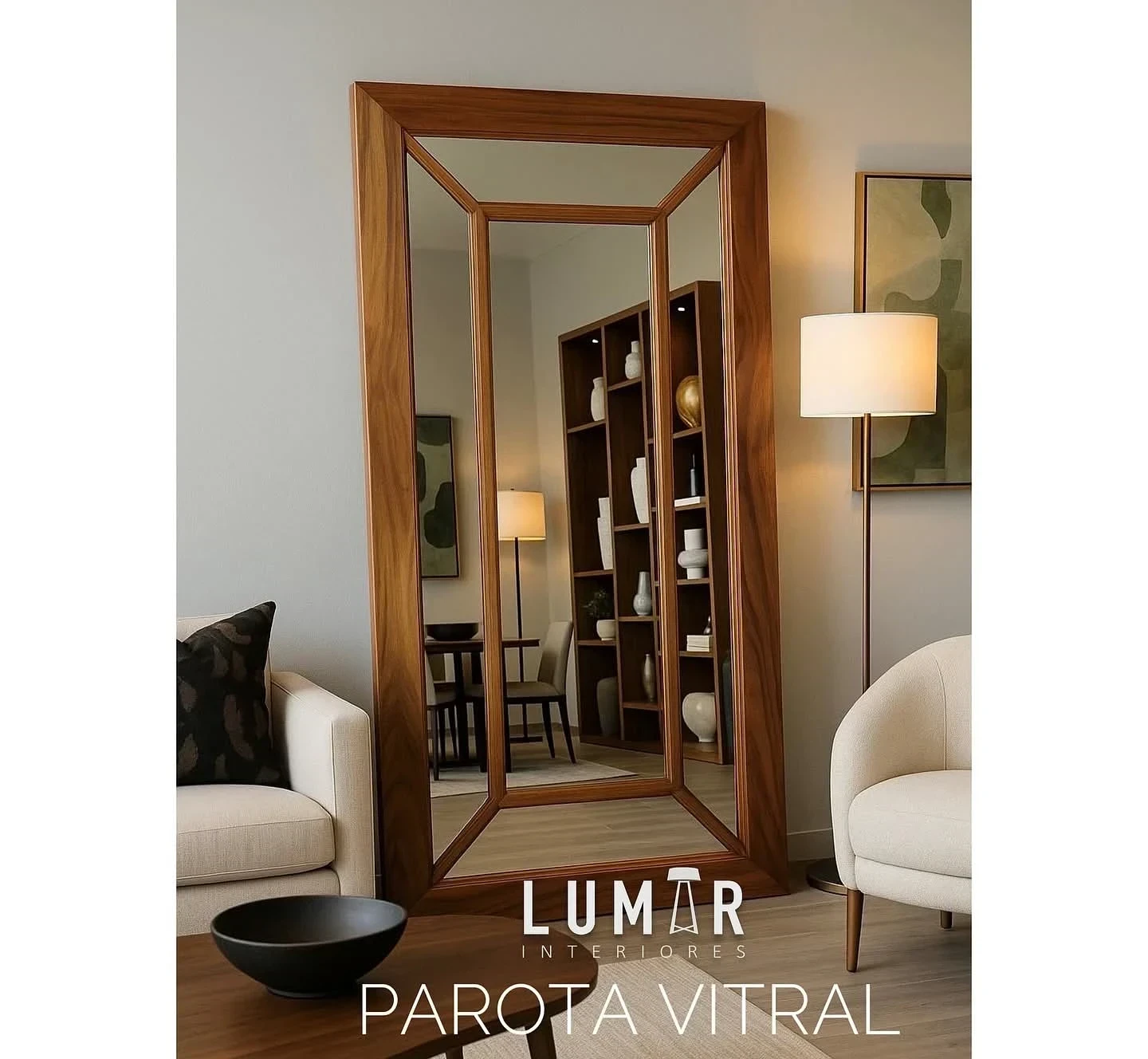 ESPEJO PAROTA VITRAL 200x100cm Madera Solida  5