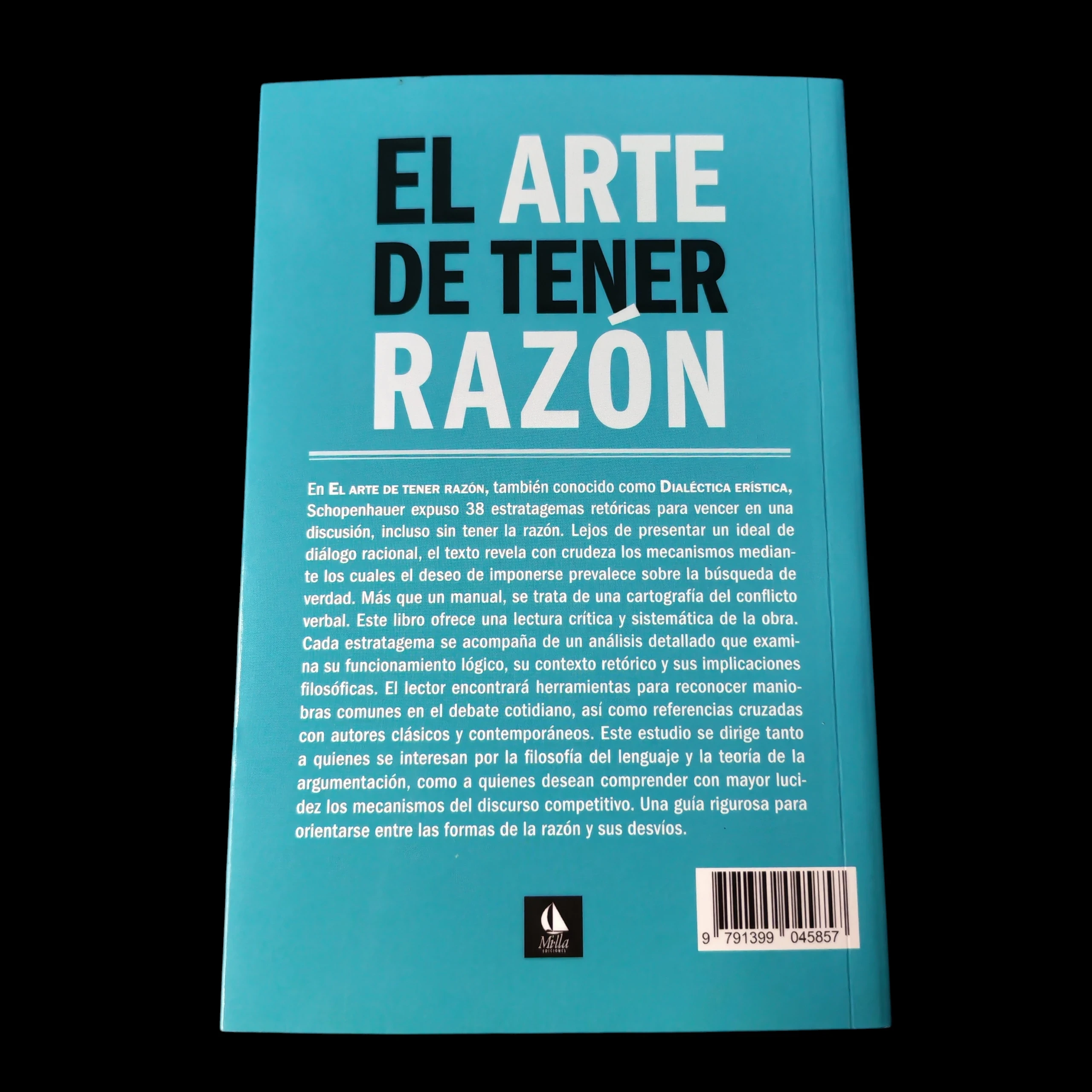 El arte de tener razón, Arthur Schopenhauer nuevo  2