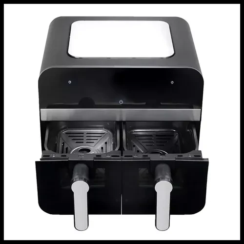 Freidora De Aire Dinax Doble Ventana Antiadherente 11 Litros 1800w 10