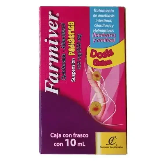 Farmiver Pediátrica Quinfamida - Albendazol