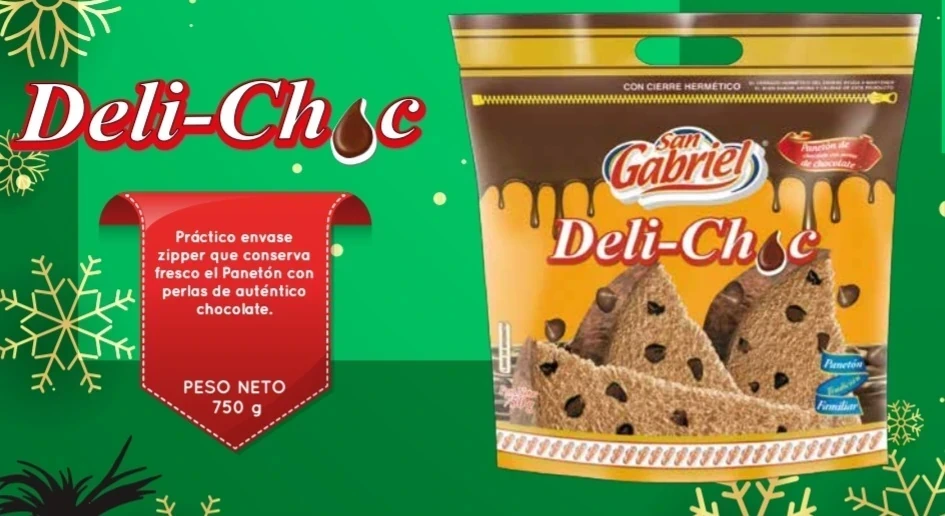 PANETON  SAN GABRIEL CHOCLATE EN BOLSA 