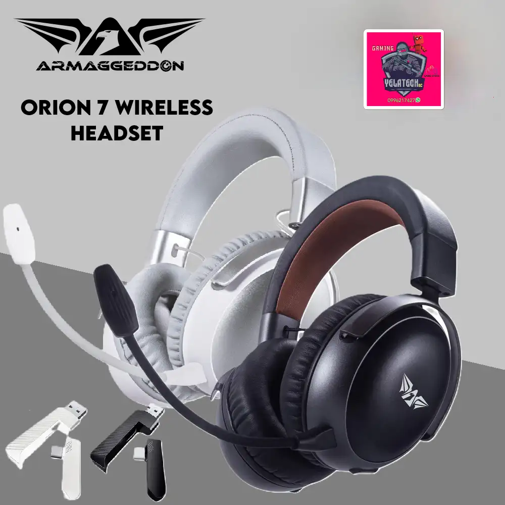 Armaggeddon Orion 7 -  Audífono con sonido envolvente 7, Conectividad cuádruple