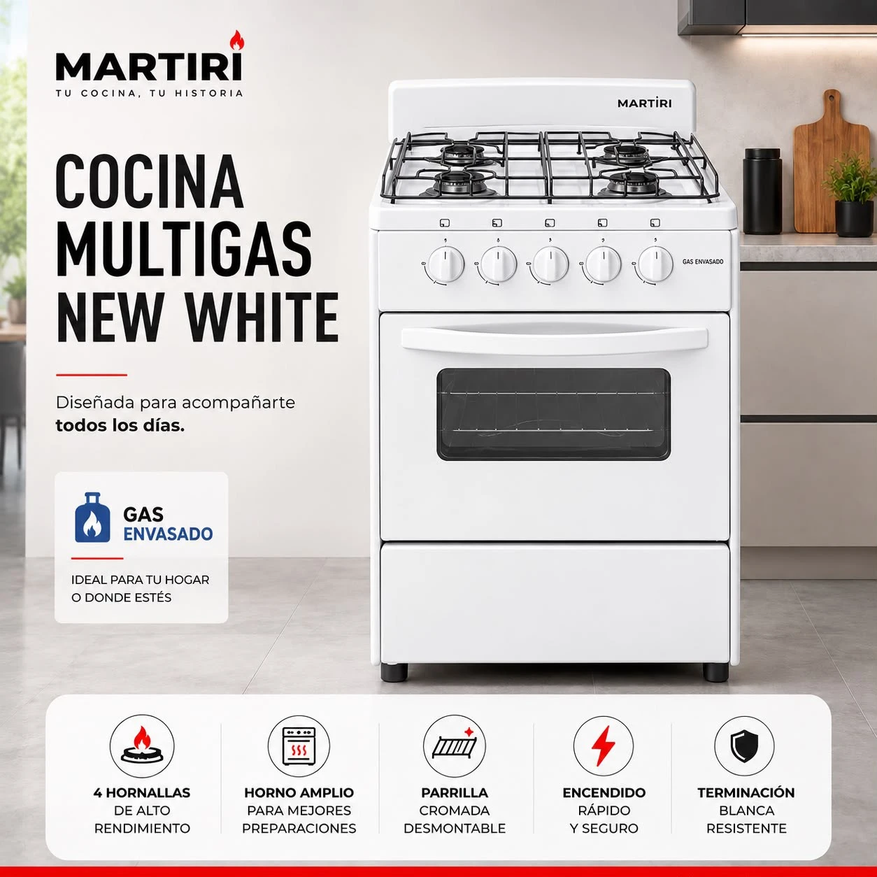 Cocina Martiri ENVASADO 50cm