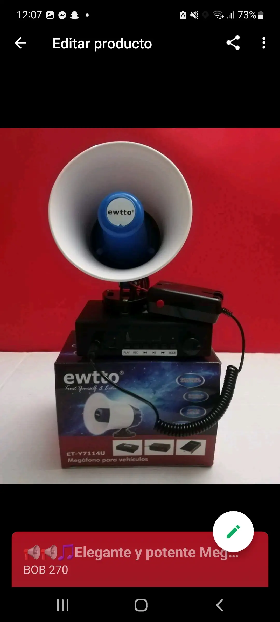 MEGAFONO AMPLIFICADOR 270BS 