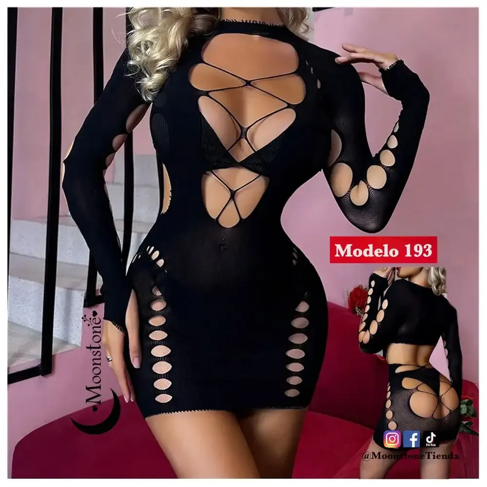 Modelo 193 vestido panty manga larga rojo 2