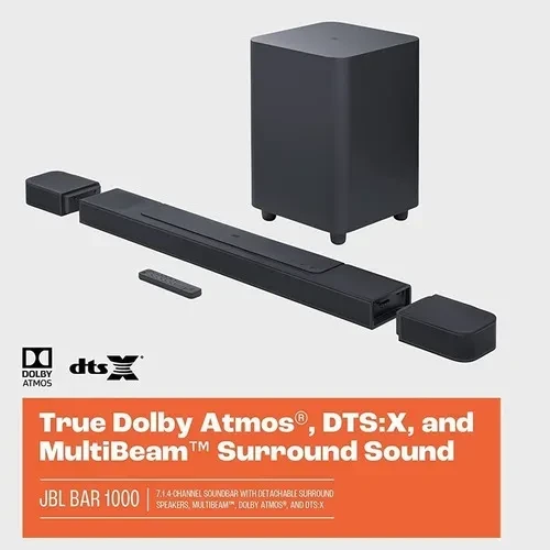 Barra de sonido JBL JBL. Bar 1000 7.1.4 Surround negra